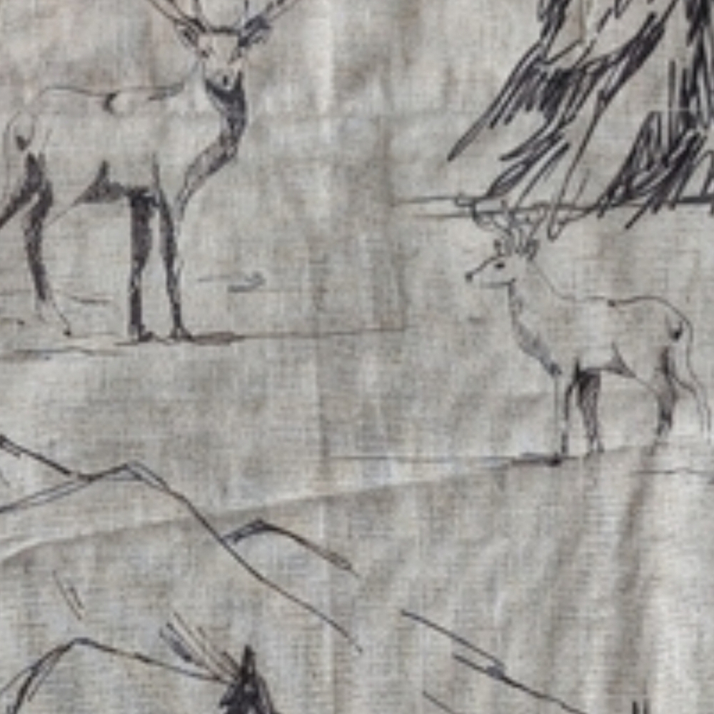 NWT Pottery Barn Rustic Forest 100% Cotton Shower Curtain 72×72" - Picture 10 of 12